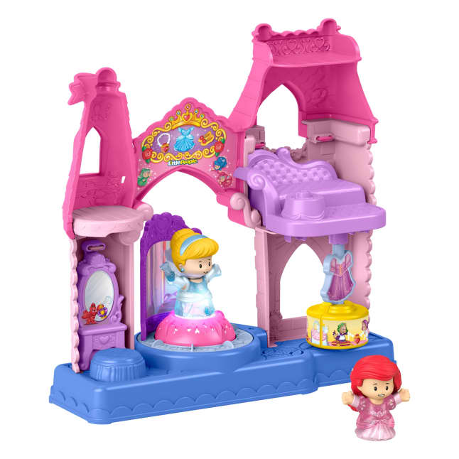 Fisher-Price Little People Disney Princess Shimmer & Glow Dress Shop Toddler Playset & 2 Figures - Imagen 1 de 6