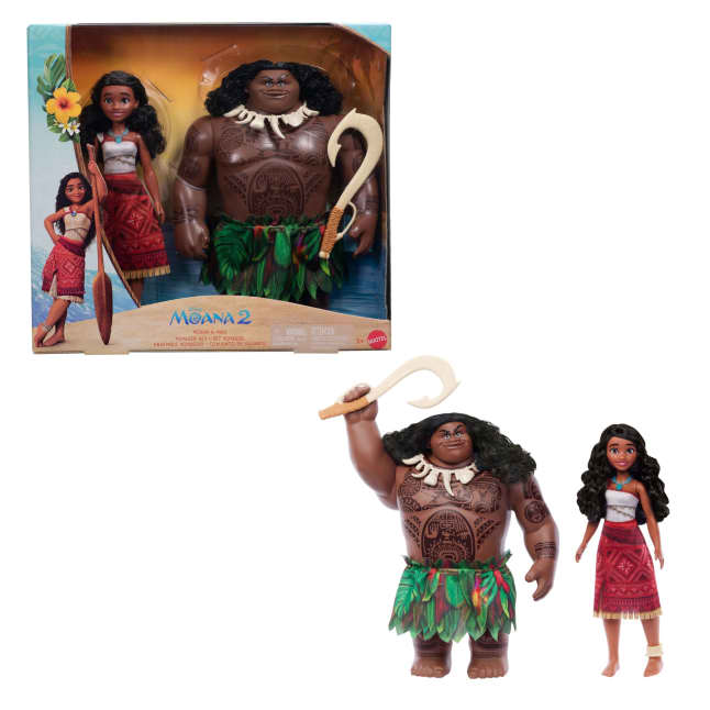 Disney Moana 2 Moana & Maui Voyager Set With 2 Fashion Dolls & 4 Accessories, inspired By The Movie - Imagen 1 de 5