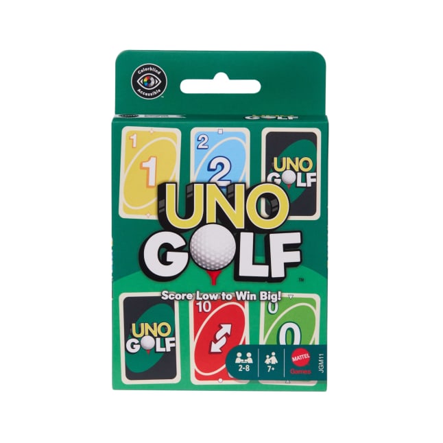 UNO Golf Card Game For Kid, Adult & Family Nights, Parties & Travel, Includes 112 Cards - Image 1 of 6