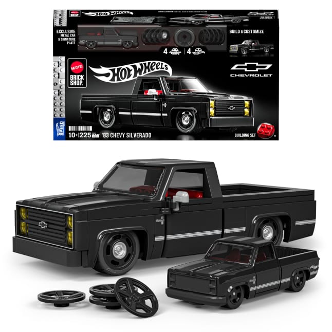Mattel Brick Shop Hot Wheels Juguete de Construcción Speed '83 Chevy Silverado - Image 1 of 