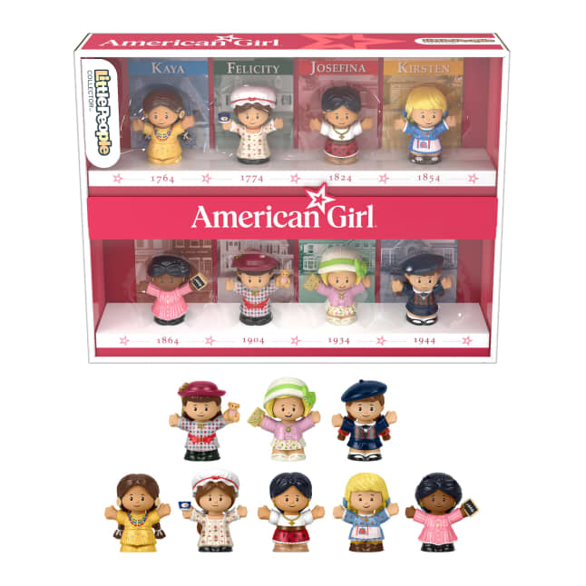 Little People Collector American Girl 40th Anniversary Special Edition Set For Fans, 8 Figures - Imagen 1 de 