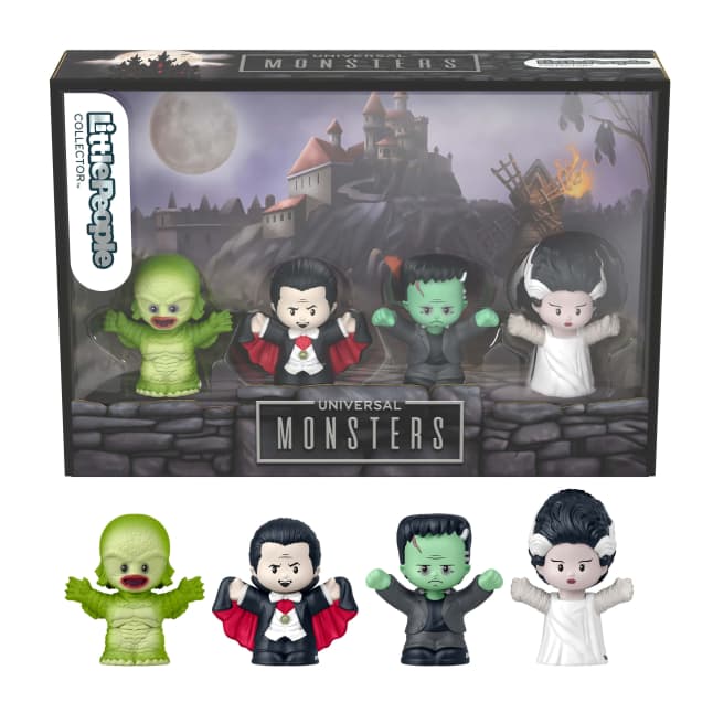 Little People Collector Universal Monsters Special Edition Set For Horror Fans, 4 Figures - Image 1 of 