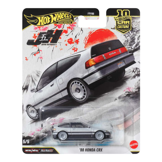 Hot Wheels Car Culture Premium 1:64 Scale Die-Cast Toy ’88 Honda Crx, First-Appearance - Image 1 of 5