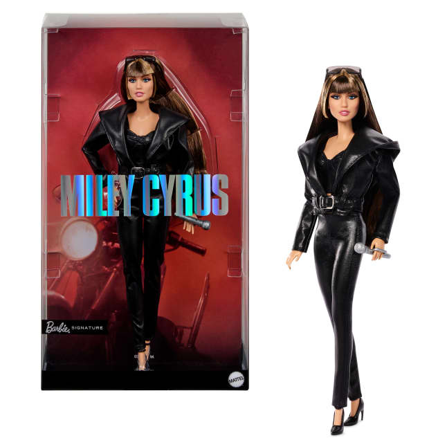 Barbie®-Poupée Miley Cyrus-Tenue en Similicuir Avec Capuche et Talons - Imagen 1 de 