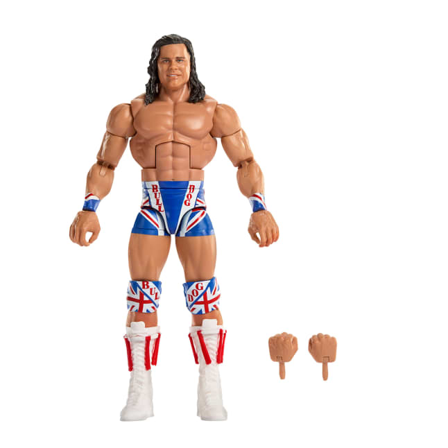 WWE Elite Legends British Bulldog Action Figure & Accessories, Series 29 6-inch Collectible Set - Image 1 of 6