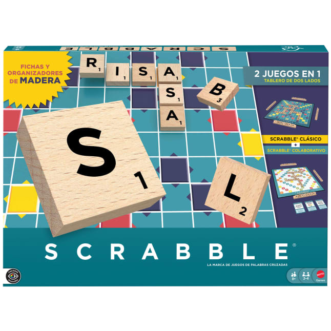 Scrabble Juego de Mesa Scrabble de Madera - Image 1 of 