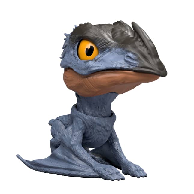 Jurassic World Mighty Little Biters Dinosaur Toy With Bite Action, Eye Change, Collectible Figure - Image 1 of 6