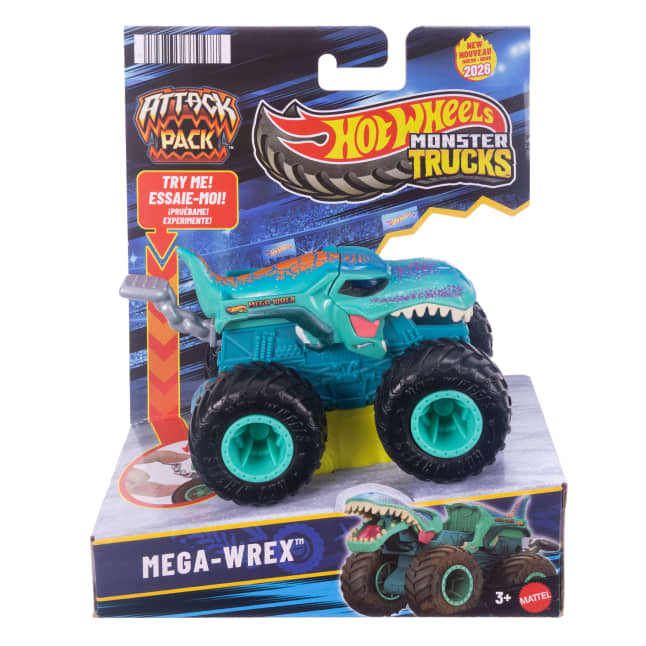 Hot Wheels Monster Trucks Attack Pack Vehicle With Special Action Feature - Image 1 of 6