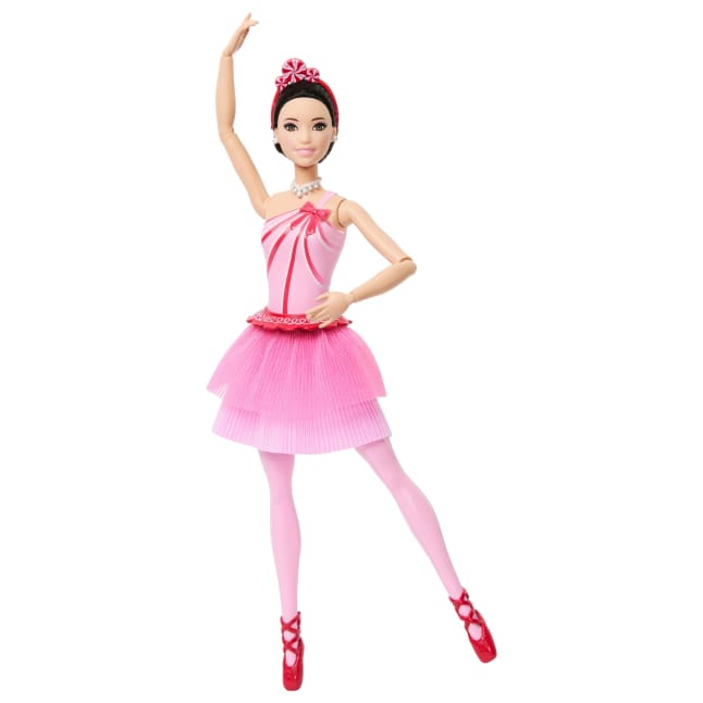 Barbie in The Nutcracker Land Of Sweets Ballerina Renee Doll With Brown Hair, Tutu And Candy Themed Accessories - Image 1 of 6