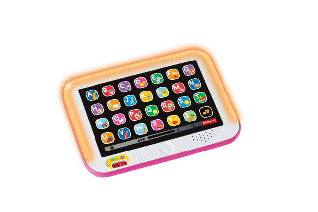 Fisher-Price Ríe y Aprende Juguete para Bebés Tablet De Aprendizaje Crece Conmigo Rosa - Image 1 of 6