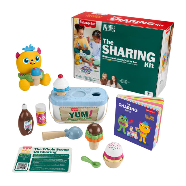 Fisher-Price Big Little Feelings Sharing Kit, Set Of Toys & Tips For Toddlers & Kids - Imagen 1 de 6