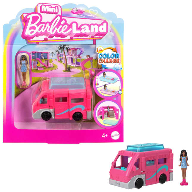 Barbie Mini BarbieLand Veículo para Boneca Trailer dos Sonhos - Imagen 1 de 6