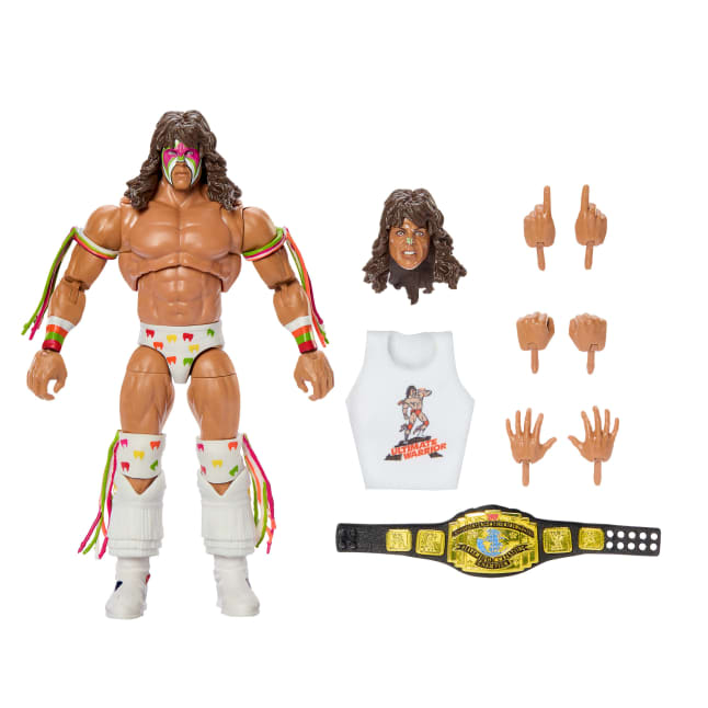 WWE Ultimate Legends Action Ultimate Warrior Figure & Accessories Set, 6-Inch Collectible Superstar - Image 1 of 