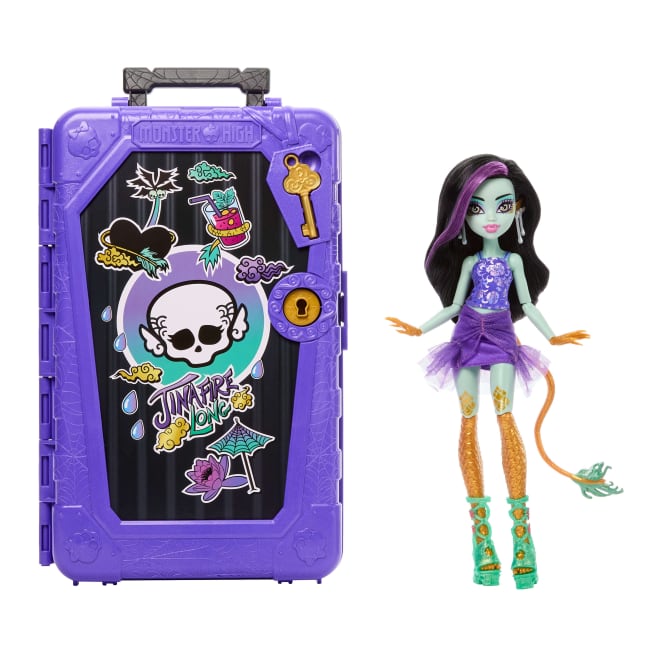Monster High Skulltimate Secrets Gore-Geous Oasis Playset, Jinafire Long Doll And Accessories - Image 1 of 6