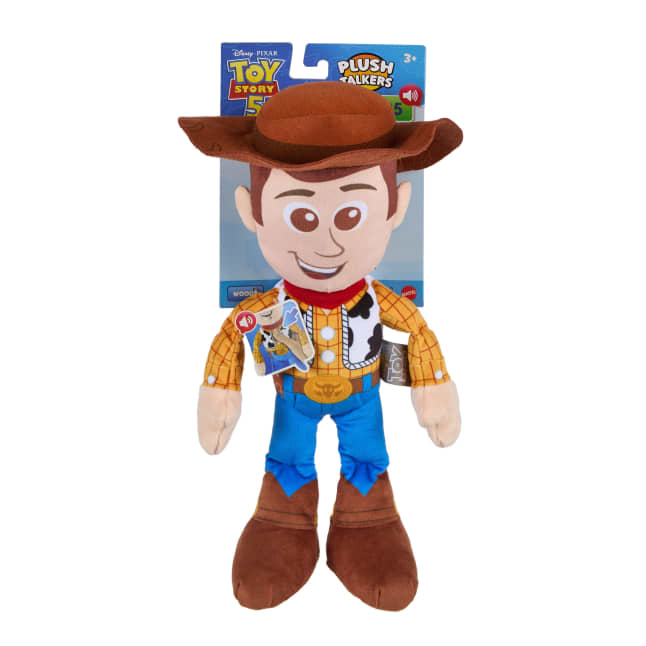 Disney And Pixar Toy Story 5 Woody Plush Talkers Toy, 11-Inch Soft Toy With Sounds And Phrases - Image 1 of 6