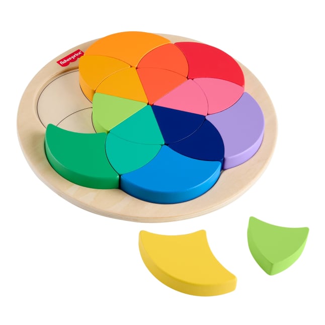 Casse-Tête en Bois de La Roue des Couleurs de Fisher-Price - Imagen 1 de 6