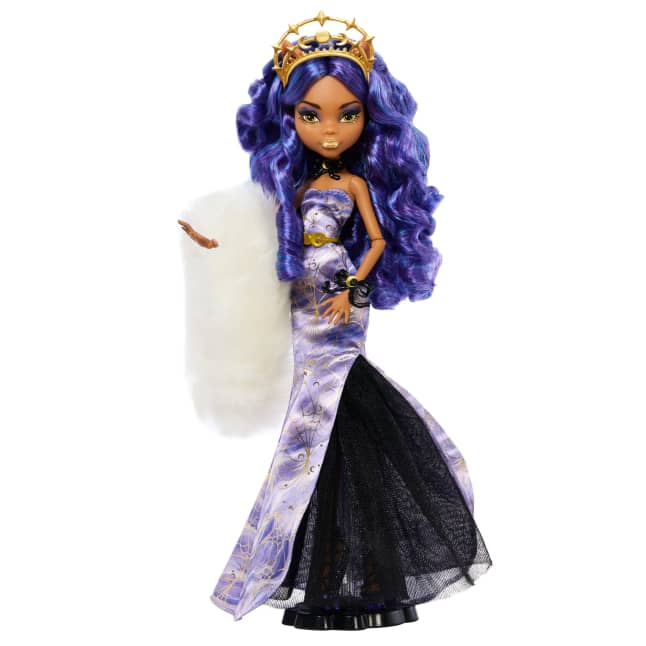 Monster High Doll, Clawdeen Wolf Howliday Edition in Purple Gown - Image 1 of 6