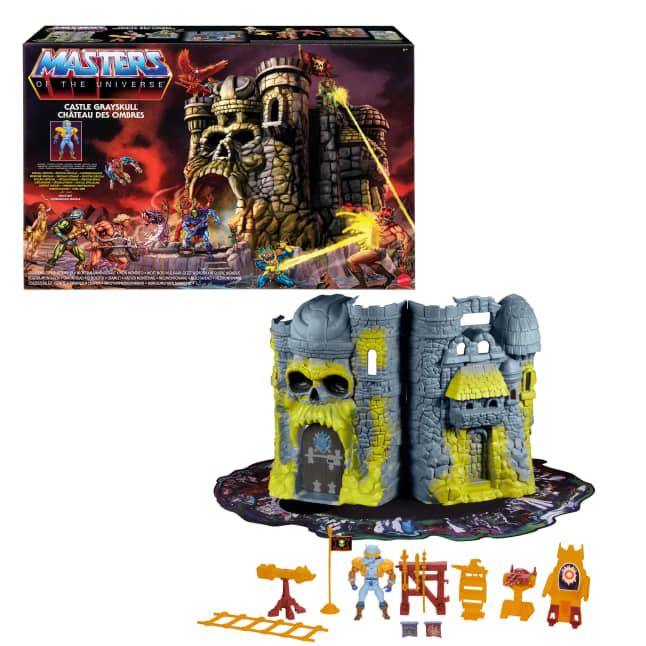 Masters Of The Universe Vintage Castle Grayskull Playset With Display Mat & 1 Figure & Accessories - Image 1 of 