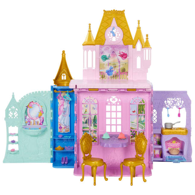 Disney Princess Close & Carry Foldable Castle Playset With 5 Play Areas & 20 Accessories - Image 1 of 5