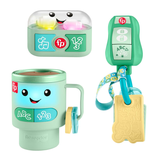 Fisher-Price Laugh & Learn Baby's Ready To Go Gift Set, 3 Electronic Learning Toys - Image 1 of 