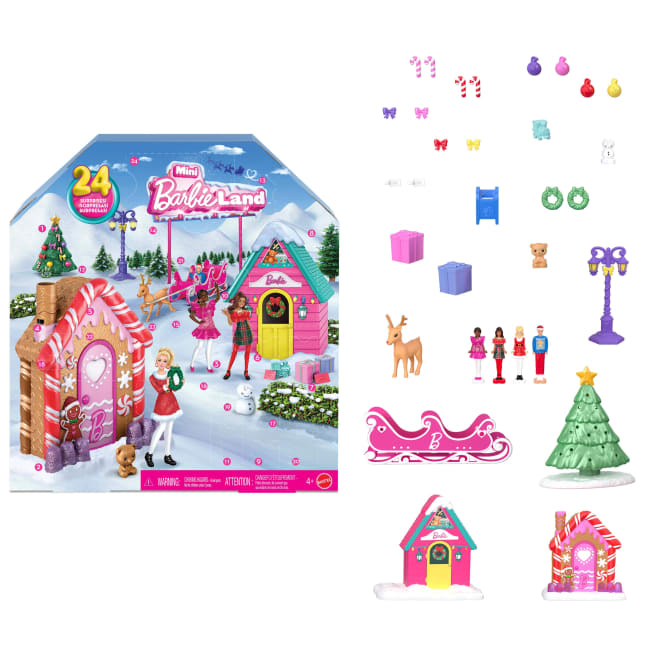 Barbie Mini Barbieland Collectible Advent Calendar With 1.5-Inch Dolls & 24 Days Of Surprises - Image 1 of 6