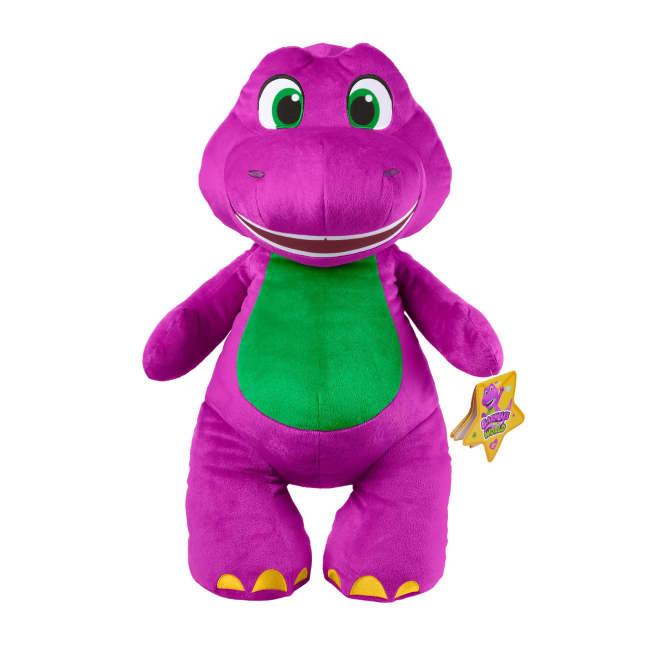 Fisher-Price Barney's World Jumbo Barney Plush, 24-Inch Figure, Large Scale & Soft Texture - Imagem 1 de 4
