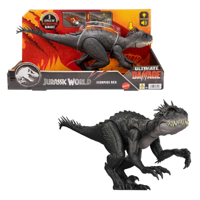 Jurassic World Dinosaurio de Juguete Daño Supremo Scorpius Rex - Imagen 1 de 6