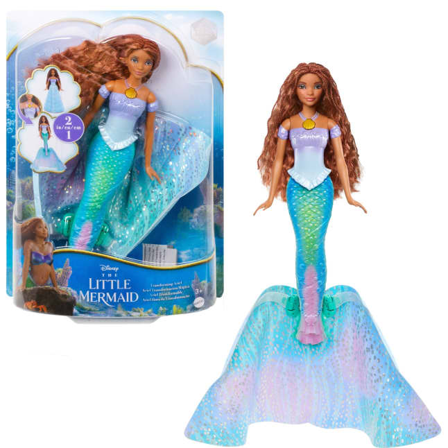 Disney The Little Mermaid Transforming Ariel Fashion Doll, Switch From Human To Mermaid - Image 1 of 6