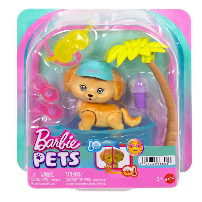 Barbie Dream Squad Pet Puppy And Pool With Color-Changing Accessories - Imagen 1 de 1