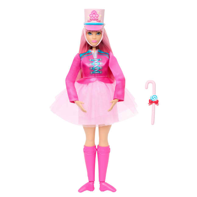 Barbie in The Nutcracker Daisy Ballerina Doll With Articulated Ankles And Candy Cane Baton - Image 1 of 