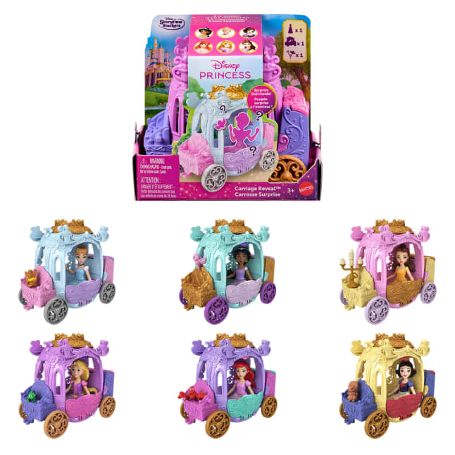 Disney Princess Carriage Reveal Surprise Small Doll, Vehicle & Figure (Characters May Vary) - Image 1 of 
