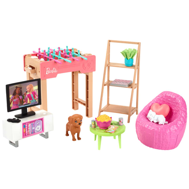 Barbie® Barbie World™ Coffret de Jeu Avec Accessoires Soirée de Jeux - Imagen 1 de 6