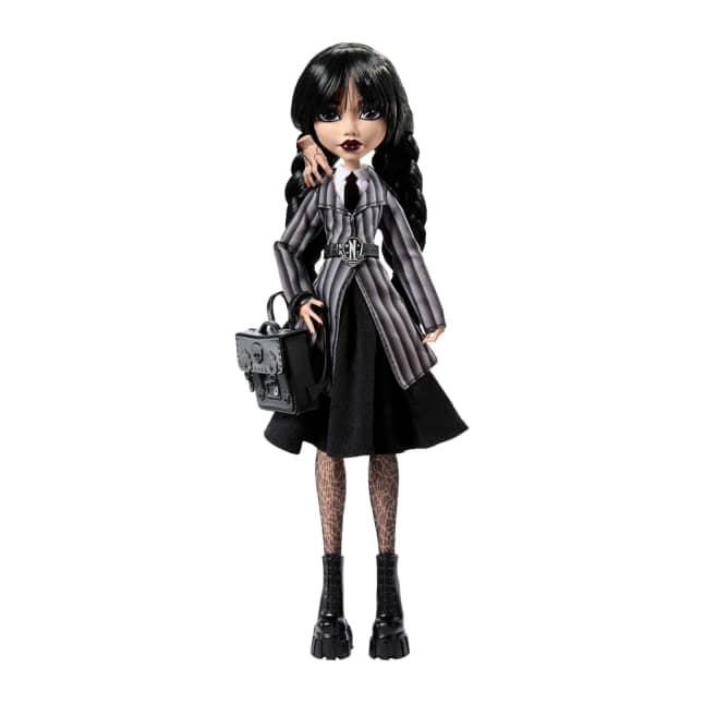 Monster High-Mercredi Addams en Uniforme-Poupée Avec La Chose - Image 1 of 6
