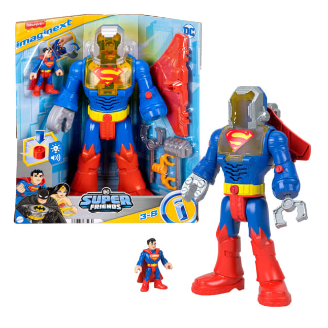 Imaginext DC Super Friends Superman Insider & Exo Suit Robot With Lights & Sounds, 6 Pieces - Imagen 1 de 6