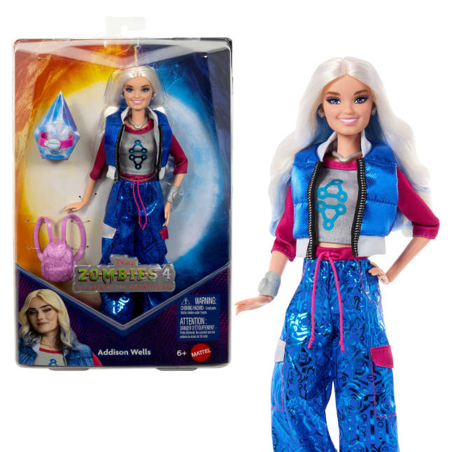 Disney Zombies 4: Dawn Of The Vampires Addison Wells Doll With Movie-Inspired Outfit & Accessories - Image 1 of 6
