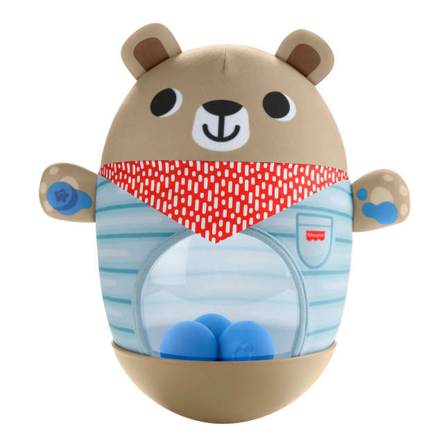 Fisher-Price Friendship Forest Bat & Wobble inflatable Bear Roly-Poly Activity Toy For Baby - Image 1 of 6