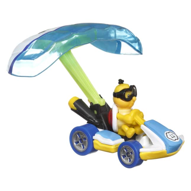 Hot Wheels Mario Kart Veículo de Brinquedo Lakitu Padrão Kart com Cloud Glider - Imagem 1 de 5