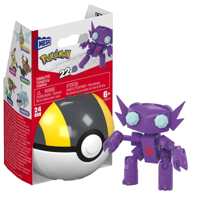 MEGA Pokémon Juguete de Construcción Pokébola SABLEYE - Image 1 of 6