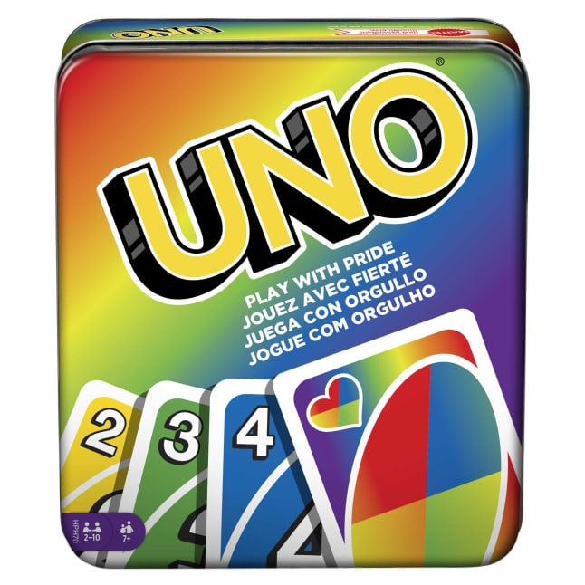 UNO Card Game Play With Pride Tin With It Gets Better Project, Celebrating Lgbtq+ Community - Image 1 of 5