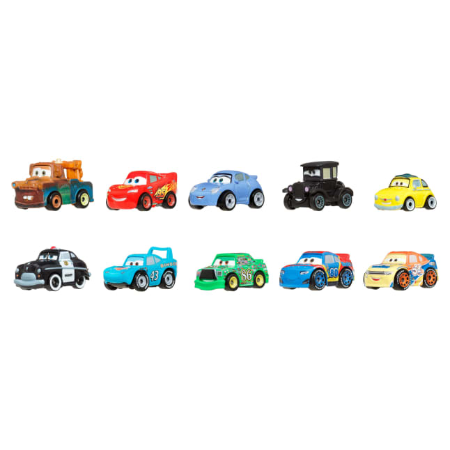 Disney And Pixar Cars Mini Racers 10-Pack, Set Of 10 Toy Vehicles From The Movie - Image 1 of 6