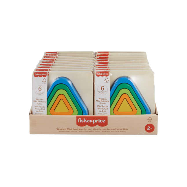 Fisher-Price Brinquedo para Bebês Quebra-cabeça de Madeira do Arco-íris - Imagen 1 de 1