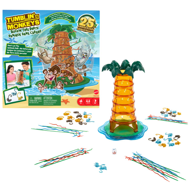Mattel Games Juego de Mesa Monos Locos 25 Aniversario - Imagem 1 de 4