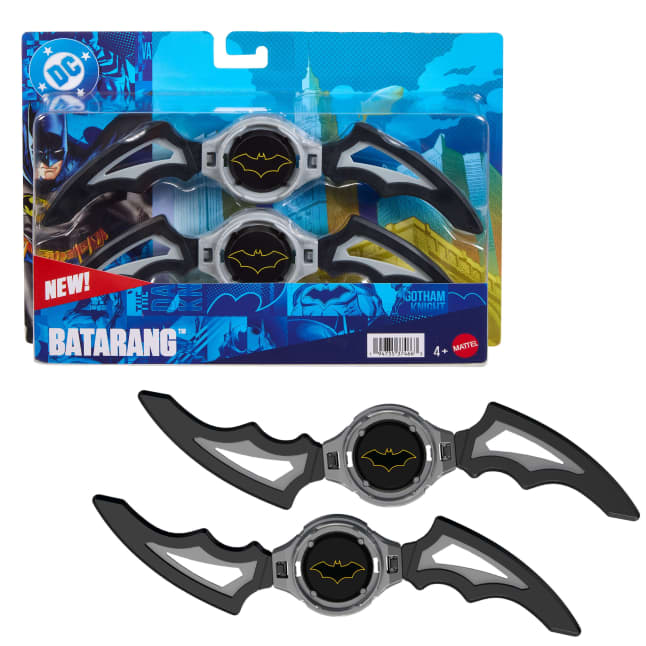 DC Premier Batlink Batarang Role Play Toy, Iconic Batman Boomerang Weapon 8 Inches Wide - Imagen 1 de 6