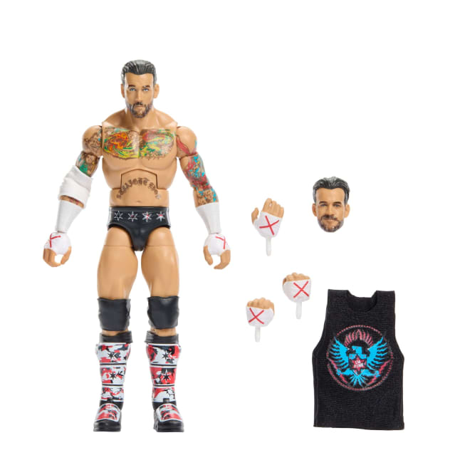 WWE Elite Collection Top Picks Cm Punk Action Figure & Accessories, 6-Inch Collectible Set - Image 1 of 6
