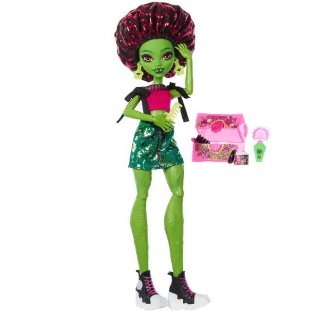Monster High Self-Scare Secrets Venus Mcflytrap Fashion Doll With 13 Realistic Accessories - Imagen 1 de 6
