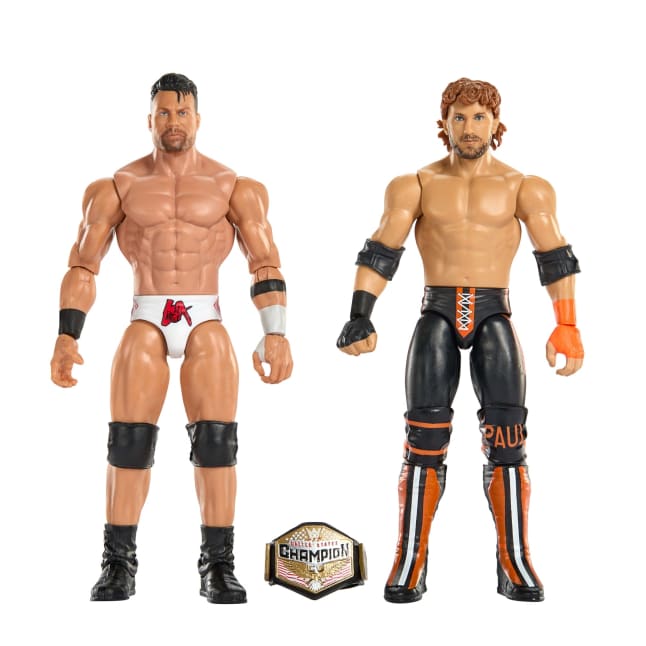 WWE Main Event Showdown La Knight vs Logan Paul Action Figures Set, Series #24, 6-Inch Collectibles - Image 1 of 6