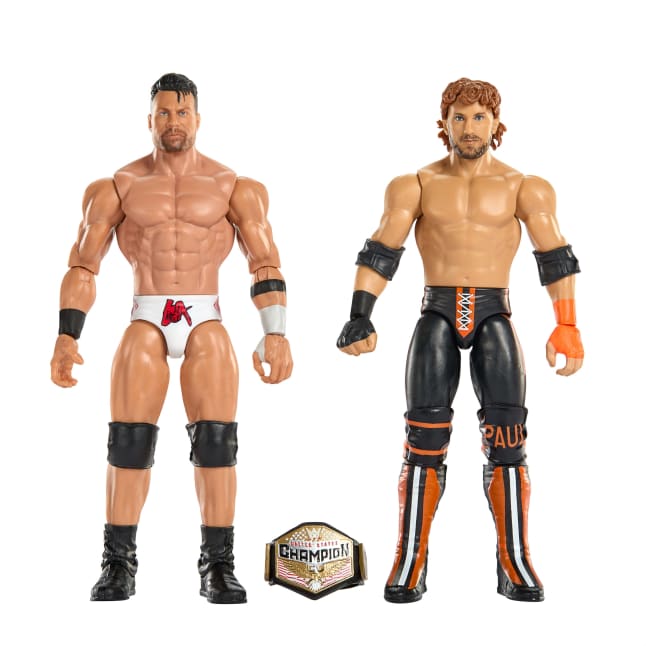 WWE Main EVent Showdown La Knight vs Logan Paul Action Figures Set, Series #24, 6-inch Collectibles - Image 1 of 6