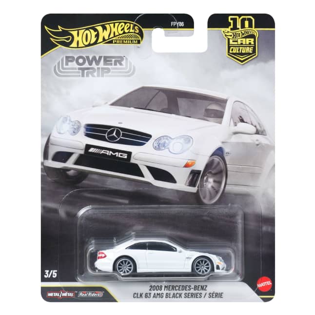 Hot Wheels Car Culture Premium 1:64 Scale Die-Cast 2008 Mercedes-Benz Clk 63 Amg Black Series - Image 1 of 6