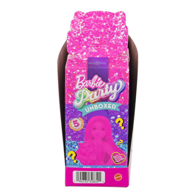 Barbie Party Unboxed Boneca Chelsea Festa Glamour Surpresa - Image 1 of 1