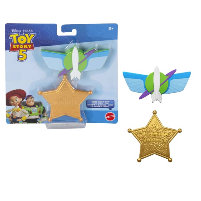 Disney And Pixar Toy Story 5 Role Play Badges 2 Pack Sheriff & Space Ranger, Woody & Buzz - Image 1 of 6